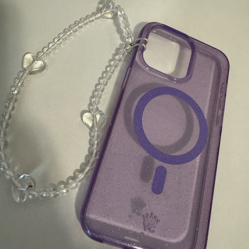 iPhone 15 Pro Max Purple Glitter Phone Case